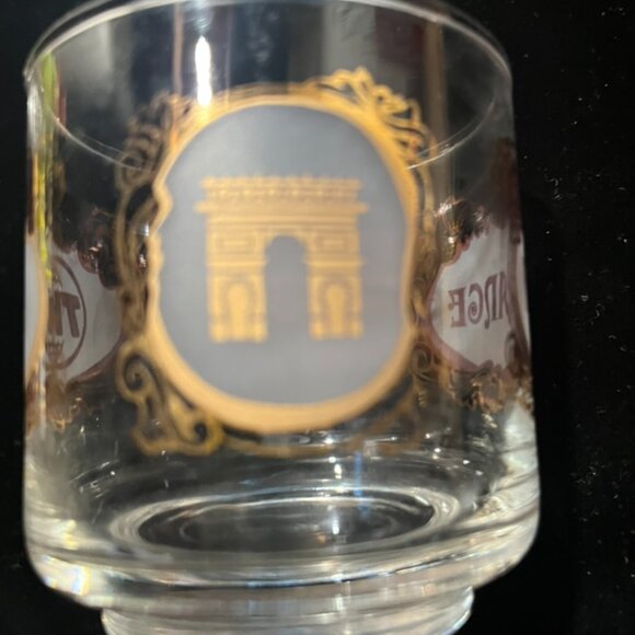 Vtg TWA World Destinations Glasses Set Of 4 Hong Kong France England Greece MCM - Picture 6 of 10